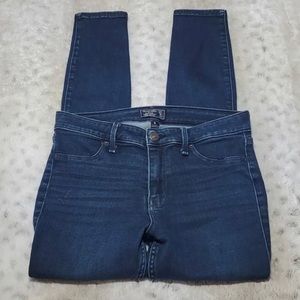 Abercrombie & Fitch Harper low rise jean legging (Dark Wash) (Size 24)